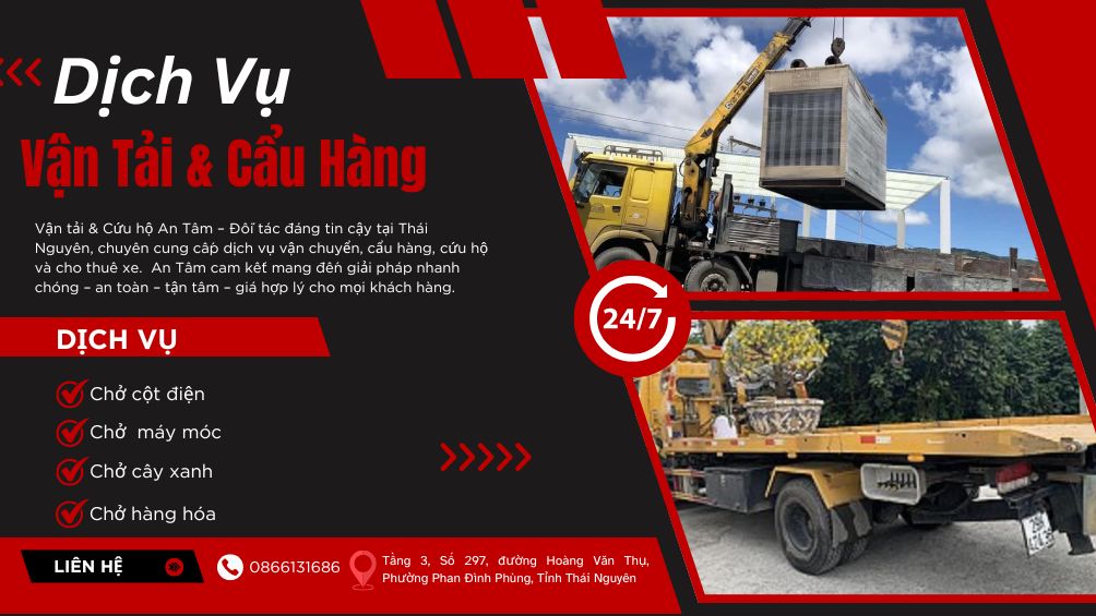 <p dir="ltr" style="text-align: center;" role="presentation"><strong>Vận tải & Cẩu hàng</strong></p>
<p> </p>