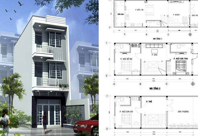<p style="text-align: center;"><strong>Thiết kế nh&agrave; phố</strong></p>